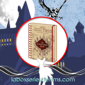 Harry Potter - Carnet à spirales (Motif Carte du Maraudeur) - Format A5