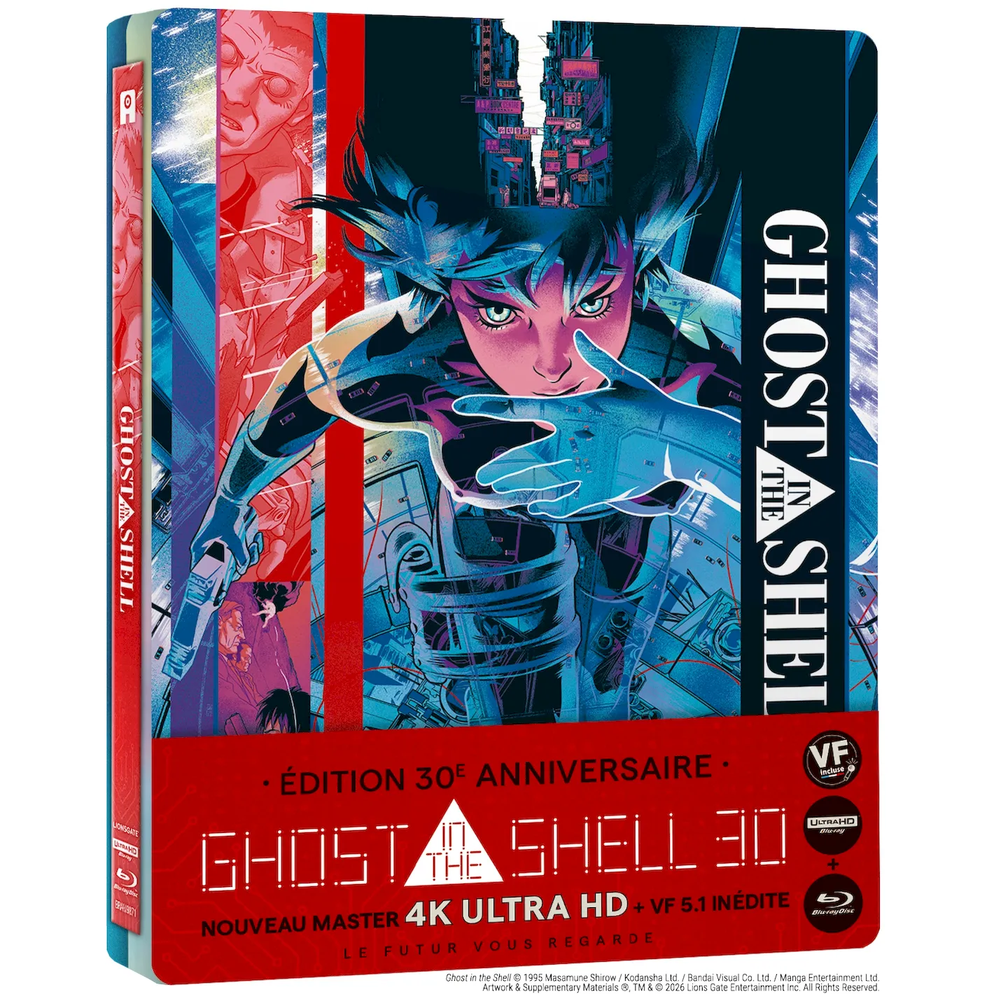 Ghost in the Shell – Steelbook Combo 4K UHD/Blu-ray – Edition spéciale 30ème anniversaire – Image 2