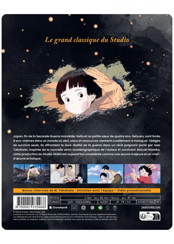 Le Tombeau des Lucioles - Steelbook Blu-ray – Image 3